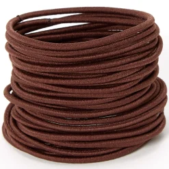 Élastiques à cheveux de luxe - Marron, lot de 30