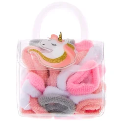 Élastiques à cheveux en sachet licorne Club Claire's - Lot de 38