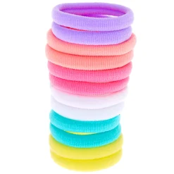 Élastiques à cheveux roulés pastel du Club Claire's - Lot de 12