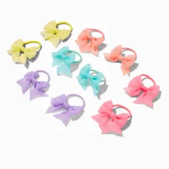 Élastiques à nœud en mousseline Claire's Club - Lot de 10