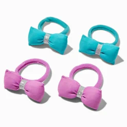 Élastiques à nœuds bouffants à paillettes Claire's Club - Lot de 4