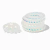 Élastiques à spirale blancs iridescents - Lot de 5