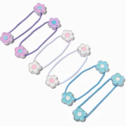 Élastiques billes à fleurs pastel Claire's Club - Lot de 6