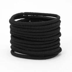 Élastiques de luxe - Noir, lot de 12