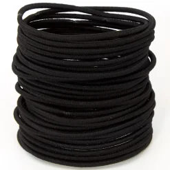 Élastiques de luxe noirs - Lot de 30