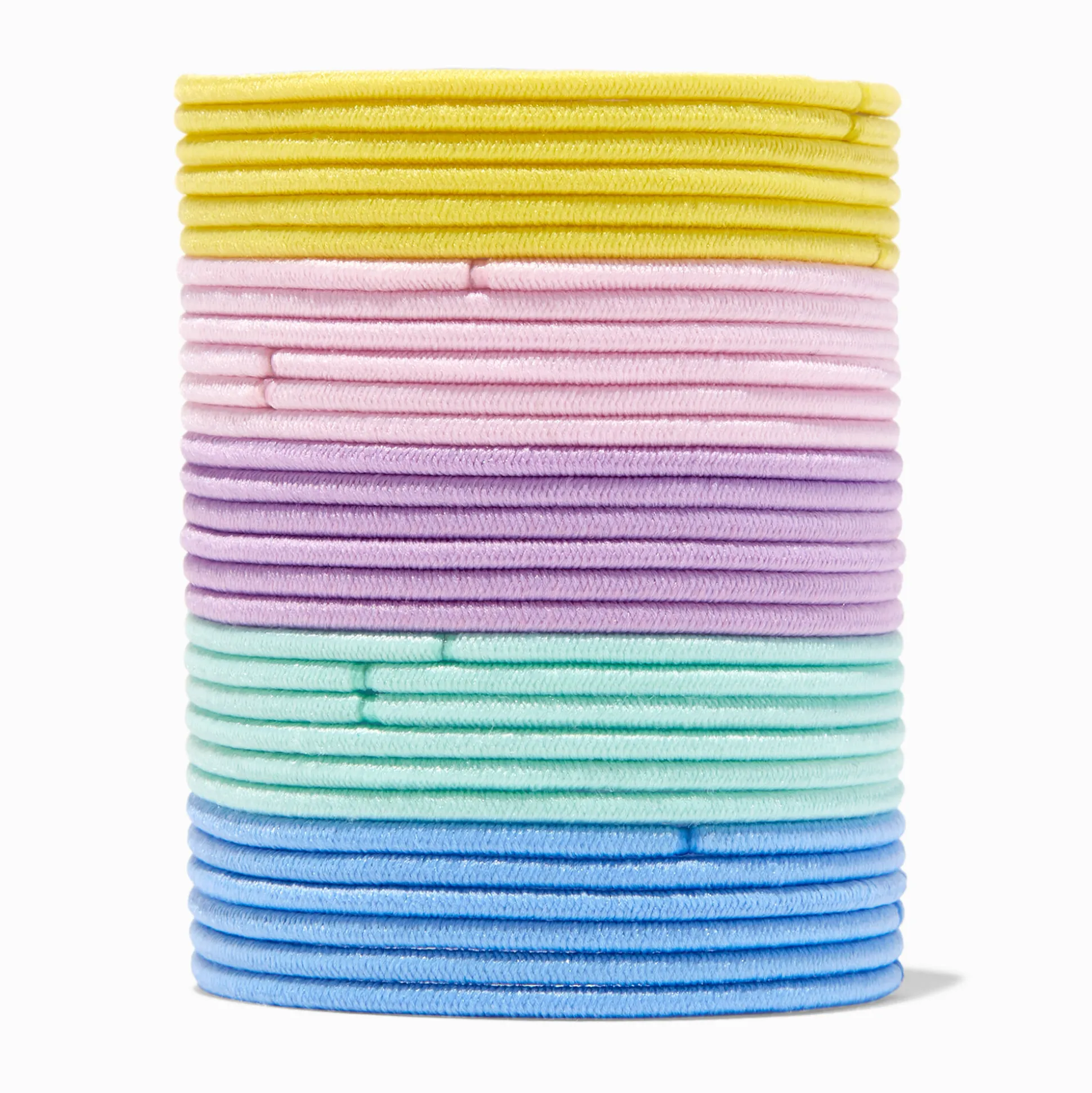 Élastiques de luxe tons pastel variés - Lot de 30