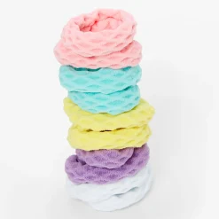 Élastiques nid d’abeille pastel Claire's Club - Lot de 10