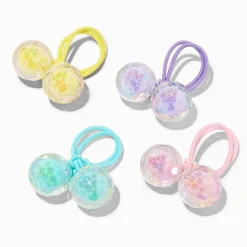 Élastiques perlés avec billes irisées pastel Claire's Club - Lot de 4