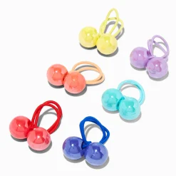Élastiques perlés avec billes arc-en-ciel Claire's Club - Lot de 6