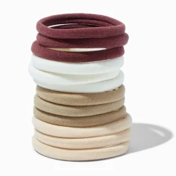 Élastiques roulés tons nude - Lot de 12