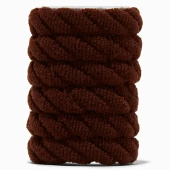 Élastiques swizzle marron - Lot de 6