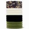 Élastiques unis et floraux camouflage - Lot de 12