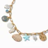 Light Blue Beach Charm Choker Necklace