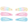 Lot de 6 barrettes clic clac arc-en-ciel à motifs pastel du Claire's Club
