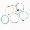Lot de bracelets d'humeur réglables et perlés « Good Vibes » - Lot de 5