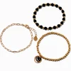 Lot de bracelets lune d'humeur couleur dorée - Lot de 3