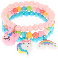 Lot de 3 bracelets perlés arc-en-ciel du Club Claire's