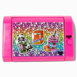 Lot de gloss à ouverture mécanique rose bling-bling petits animaux boissons