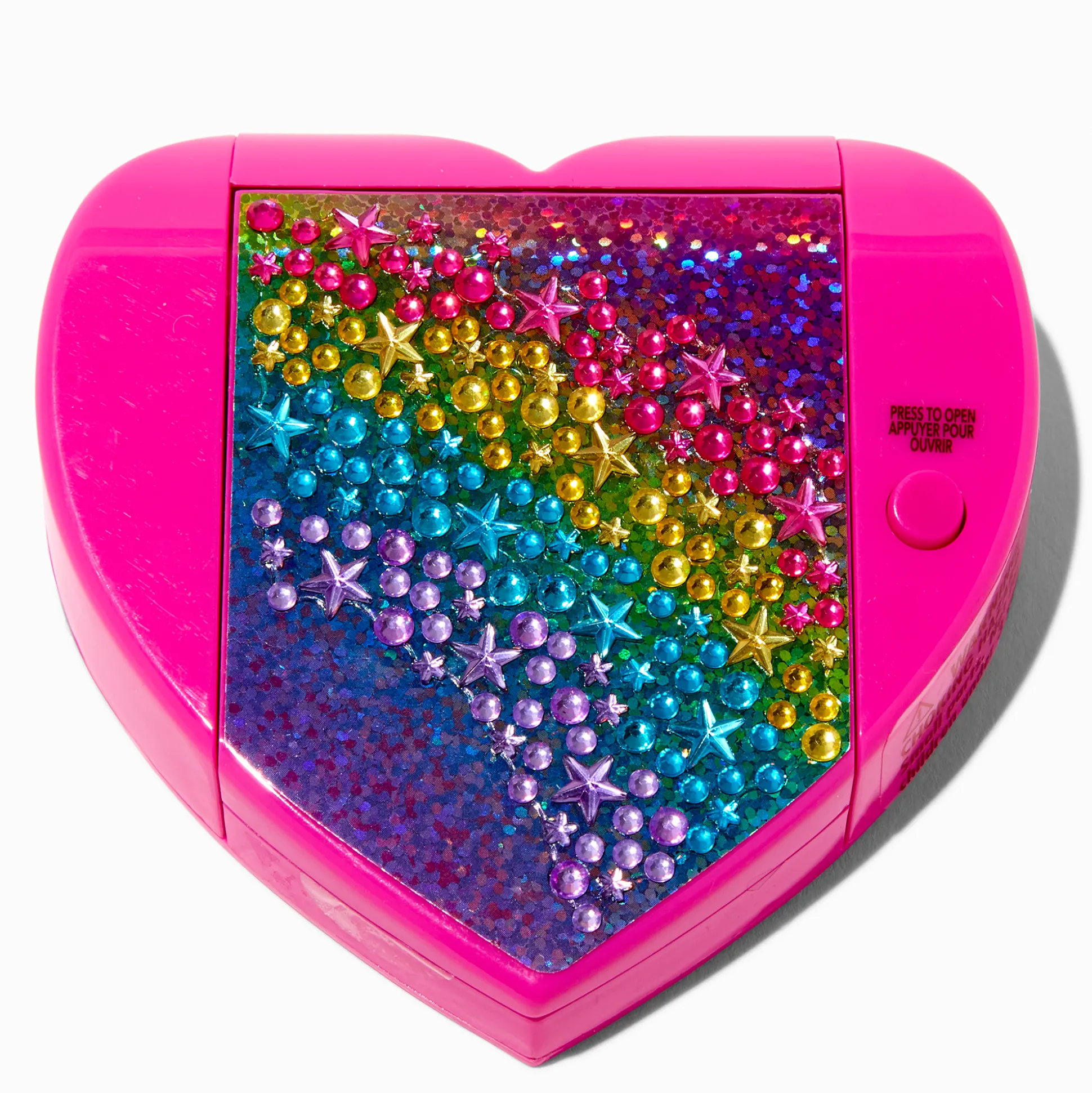 Lot de gloss bling-bling à ouverture mécanique étoile arc-en-ciel Claire's Club