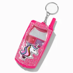 Lot de gloss bling-bling façon portable à clapet licorne Y2K