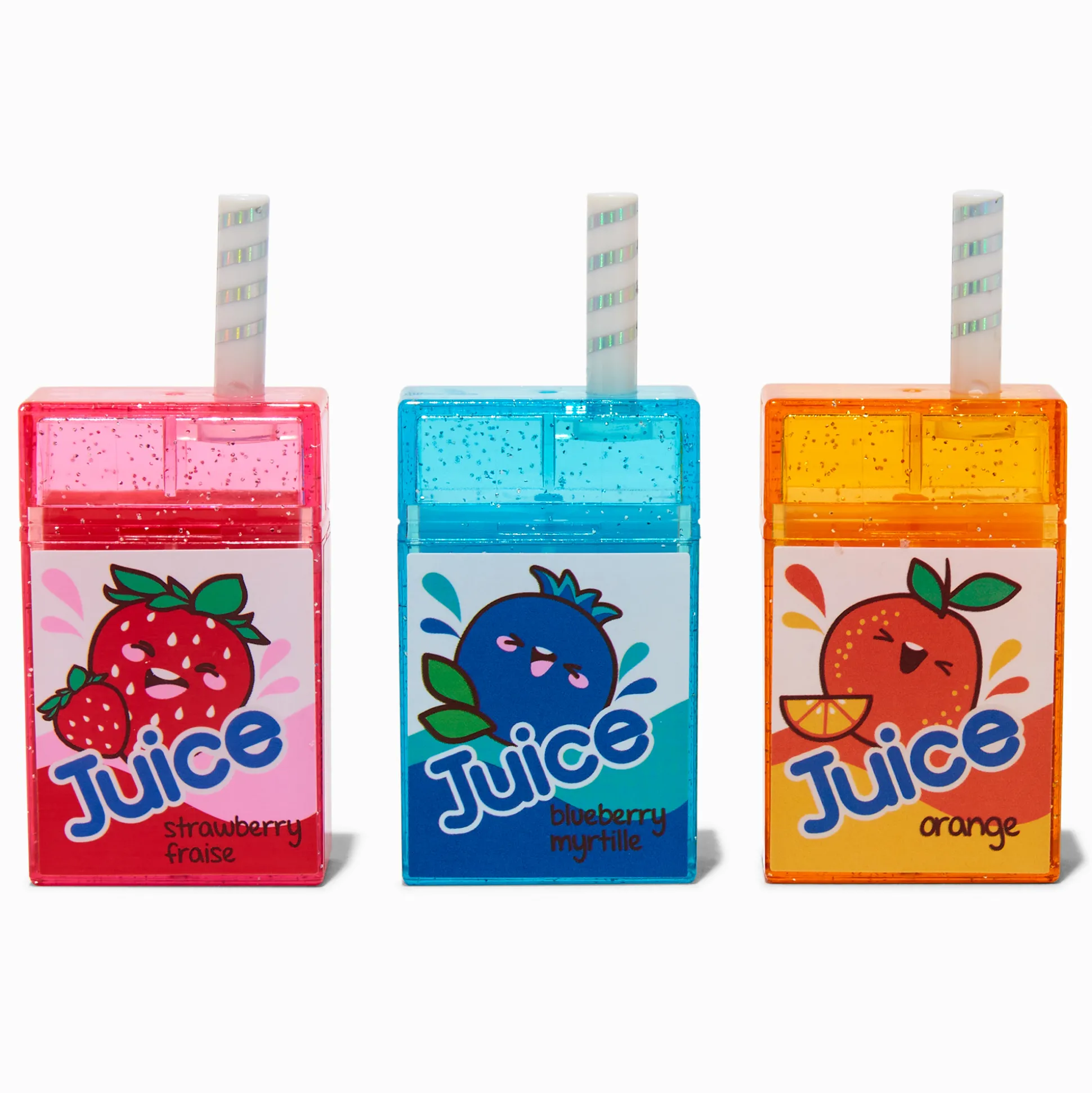 Lot de gloss briques de jus de fruit - Lot de 3