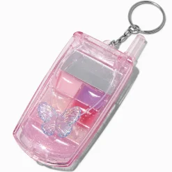Lot de gloss portable à clapet bling-bling papillon