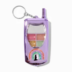 Lot de gloss portable à rabat arc-en-ciel violet chrome