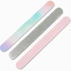 Lot de limes à ongles pastel holographiques - Lot de 3