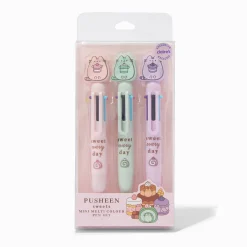 Lot de mini stylos multicolores bonbons Pusheen® - Lot de 3