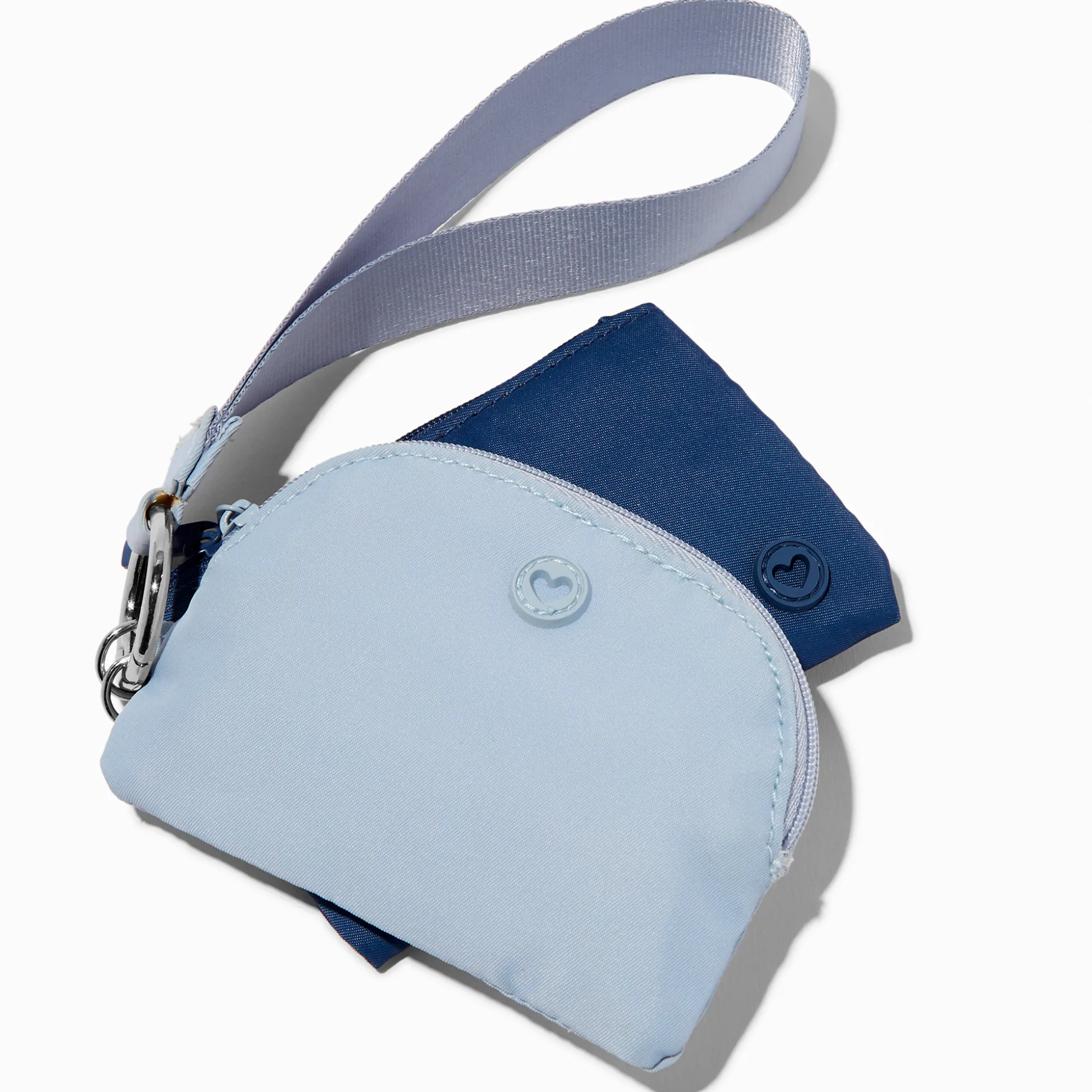 Lot de porte-monnaie en nylon bleus - Lot de 2