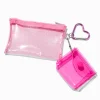 Lot de porte-monnaies transparents roses - Lot de 2