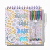 Lot de stylo gel et carnet à croquis floral « Sketch Your Heart Out »