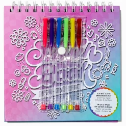 Lot de stylo gel et carnet à dessin en dégradé