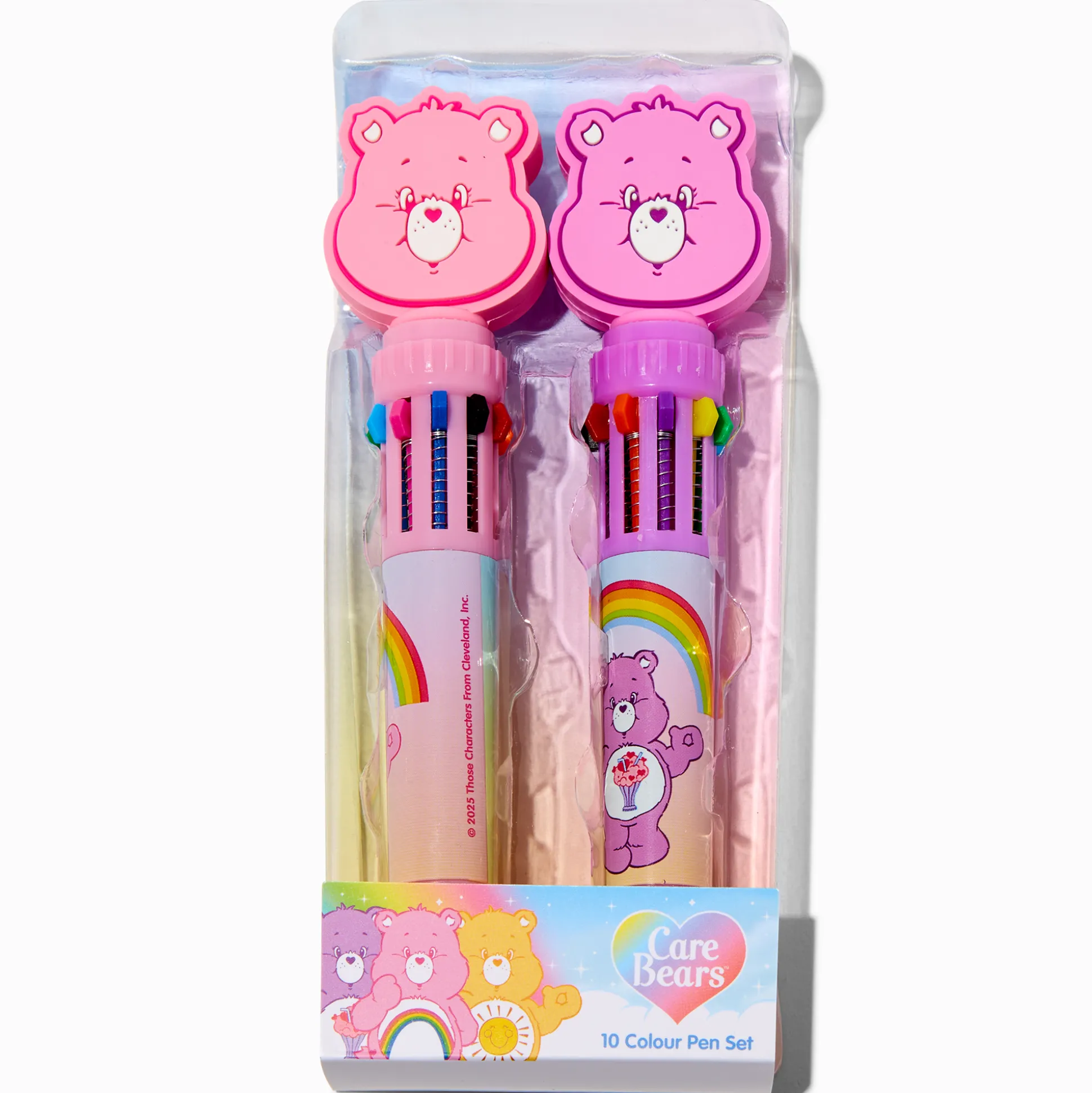 Lot de stylos multicolores Bisounours™ - Lot de 2
