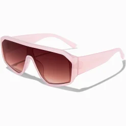 Lunettes de soleil écran rose clair