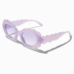 Lunettes de soleil festonnées bombées lavande