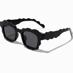 Lunettes de soleil géométriques noires
