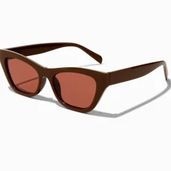 Lunettes de soleil œil de chat brun clair