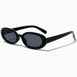 Lunettes de soleil ovales noires