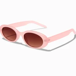 Lunettes de soleil ovales roses