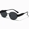 Lunettes de soleil ovales noires