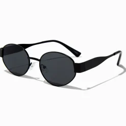 Lunettes de soleil ovales noires