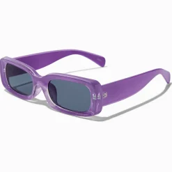 Lunettes de soleil rectangulaires violettes