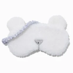 Masque de sommeil sherpa ours blanc