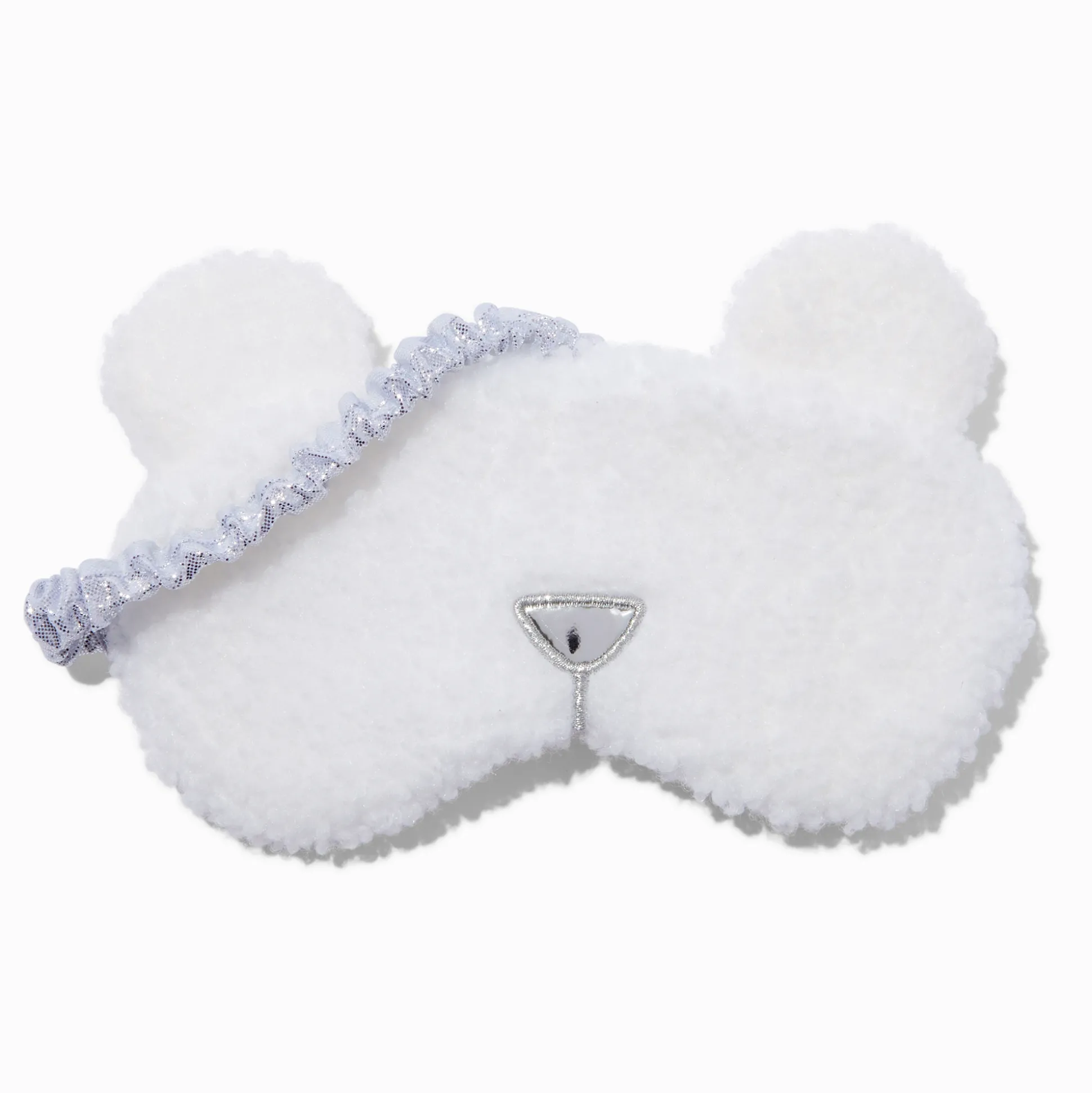 Masque de sommeil sherpa ours blanc