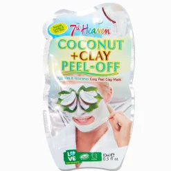 Masque visage peel-off argile + noix de coco 7th Heaven