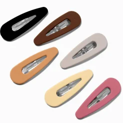 Matte Boho Snap Hair Clips - 6 Pack