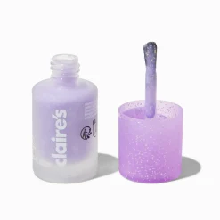 Matte Effect Vegan Nail Polish - Lilac Glitter