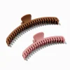 Matte Mauve Athletic Hair Claws - 2 Pack