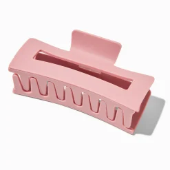 Matte Mauve Rectangular Hair Claw
